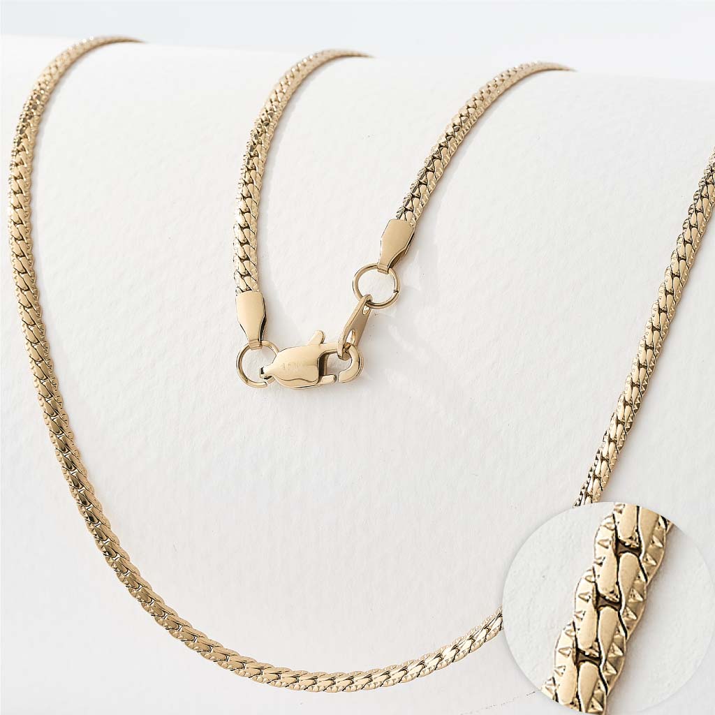 Engraved Chain Model Women’s Engraved Chain – Goldier