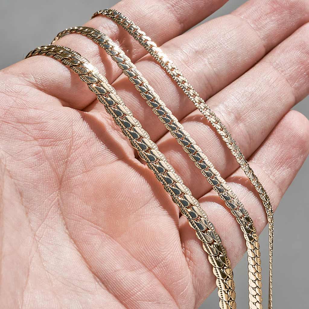 Chain Engraving Designs Engraved Chain – Goldier